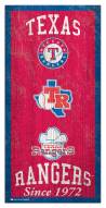 Texas Rangers 6" x 12" Heritage Sign