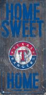 Texas Rangers 6" x 12" Home Sweet Home Sign