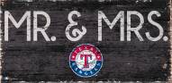 Texas Rangers 6" x 12" Mr. & Mrs. Sign