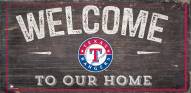 Texas Rangers 6" x 12" Welcome Sign