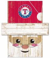 Texas Rangers 6" x 5" Santa Head