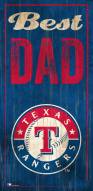 Texas Rangers Best Dad Sign