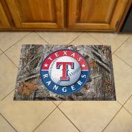 Texas Rangers Camo Scraper Door Mat