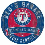 Texas Rangers Dad's Garage Sign