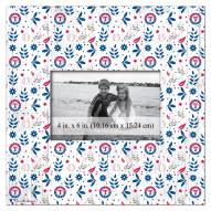 Texas Rangers Floral Pattern 10" x 10" Picture Frame