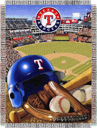 Texas Rangers MLB Woven Tapestry Throw Blanket