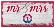 Texas Rangers Script Mr. & Mrs. Sign