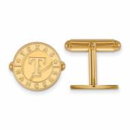Texas Rangers Sterling Silver Gold Plated Cuff Links