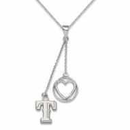 Texas Rangers Sterling Silver Heart Necklace