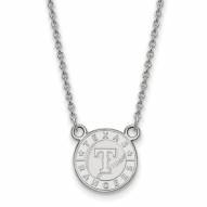 Texas Rangers Sterling Silver Small Pendant Necklace