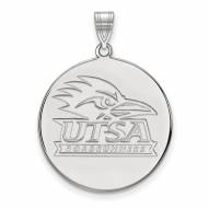 Texas San Antonio Roadrunners Sterling Silver Extra Large Disc Pendant