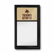 Texas State Bobcats Dry Erase Note Board