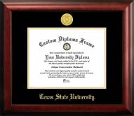 Texas State Bobcats Gold Embossed Diploma Frame