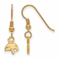 Texas State Bobcats Sterling Silver Gold Plated Extra Small Dangle Earrings