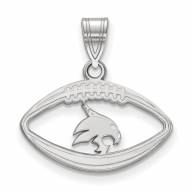 Texas State Bobcats Sterling Silver Football Pendant