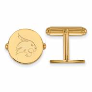 Texas State Bobcats Sterling Silver Gold Plated Cuff Links