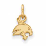 Texas State Bobcats Sterling Silver Gold Plated Extra Small Pendant