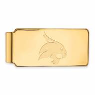 Texas State Bobcats Sterling Silver Gold Plated Money Clip