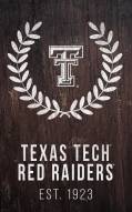Texas Tech Red Raiders 11" x 19" Laurel Wreath Sign