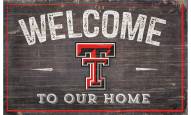 Texas Tech Red Raiders 11" x 19" Welcome to Our Home Sign