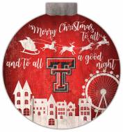 Texas Tech Red Raiders 12" Christmas Village Wall Art