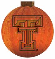 Texas Tech Red Raiders 12" Halloween Pumpkin Sign