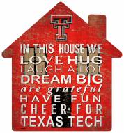 Texas Tech Red Raiders 12" House Sign