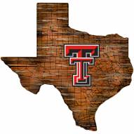 Texas Tech Red Raiders 12" Roadmap State Sign