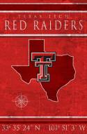Texas Tech Red Raiders 17" x 26" Coordinates Sign