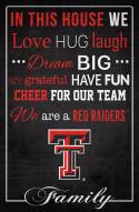 Texas Tech Red Raiders 17" x 26" In This House Sign