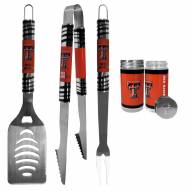 Texas Tech Red Raiders 3 Piece Tailgater BBQ Set and Salt and Pepper Shaker Set