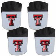 Texas Tech Red Raiders 4 Pack Chip Clip Magnet with Bottle Opener