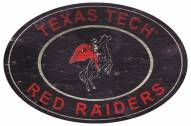 Texas Tech Red Raiders 46" Heritage Logo Oval Sign