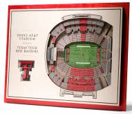 Texas Tech Red Raiders 5-Layer StadiumViews 3D Wall Art