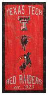Texas Tech Red Raiders 6" x 12" Heritage Sign
