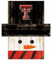 Texas Tech Red Raiders 6" x 5" Snowman Head