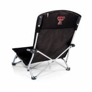 Texas Tech Red Raiders Black Tranquility Beach Chair