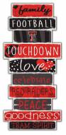 Texas Tech Red Raiders Celebrations Stack Sign