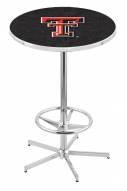 Texas Tech Red Raiders Chrome Bar Table with Foot Ring