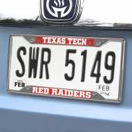 Texas Tech Red Raiders Chrome Metal License Plate Frame