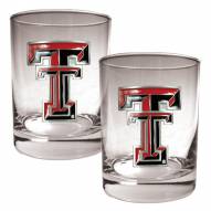 Texas Tech Red Raiders College 2-Piece 14 Oz. Rocks Glass Set