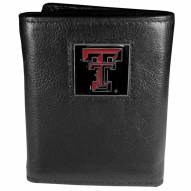 Texas Tech Red Raiders Deluxe Leather Tri-fold Wallet in Gift Box