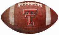 Texas Tech Red Raiders Football Shaped Sign