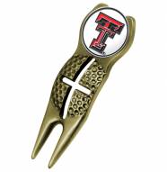 Texas Tech Red Raiders Gold Crosshairs Divot Tool