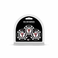 Texas Tech Red Raiders Golf Chip Ball Markers