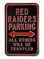 Texas Tech Red Raiders NCAA Embossed Parking Sign