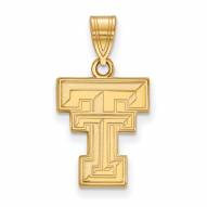 Texas Tech Red Raiders NCAA Sterling Silver Gold Plated Medium Pendant