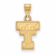 Texas Tech Red Raiders NCAA Sterling Silver Gold Plated Small Pendant