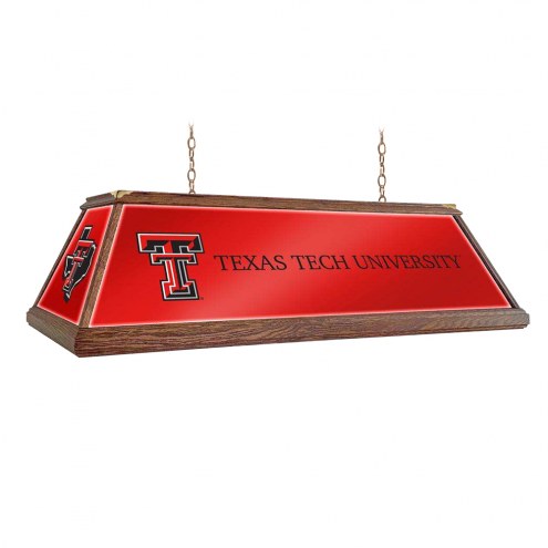 Texas Tech Red Raiders Premium Wood Pool Table Light