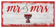 Texas Tech Red Raiders Script Mr. & Mrs. Sign